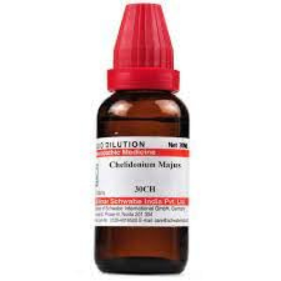 Dr. Willmar Schwabe India Chelidonium Majus 30 Ch, 30ML (Pack of 2) - Nausea Relief & Eye Care