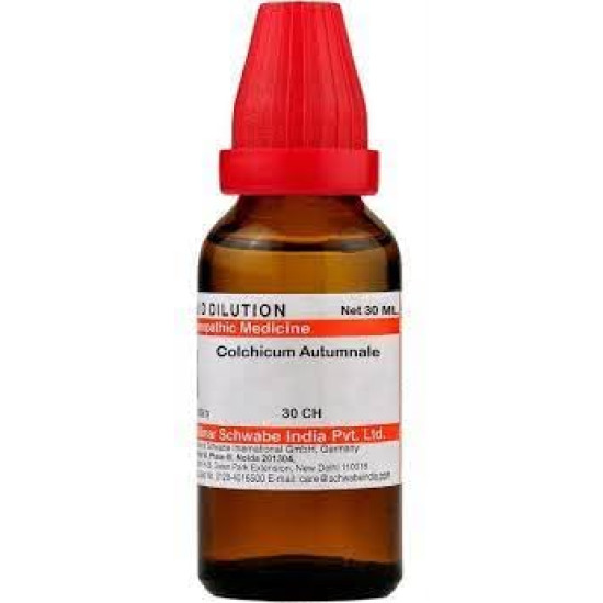 Dr. Willmar Schwabe India Colchicum Autumnale 30 CH, 30ML (Pack of 2) - Natural Relief for Gastritis and Joint Pain