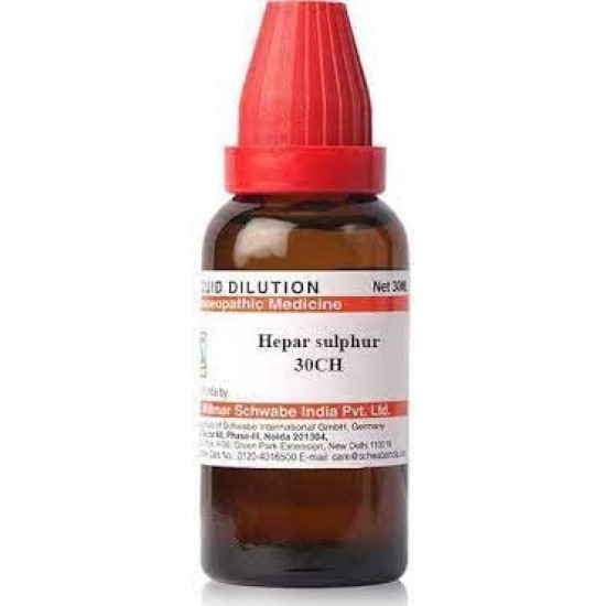 Dr. Willmar Schwabe India Hepar Sulphur 30 CH, 30ML - Morning Headache Relief