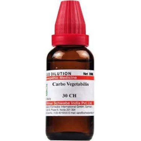 Dr. Willmar Schwabe India Carbo Vegetabilis 30 CH, 30 ML (Pack of 2)
