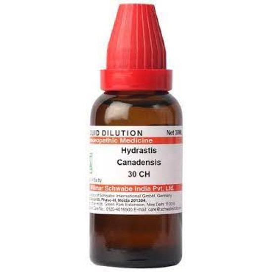 Dr. Willmar Schwabe India Hydrastis Canadensis 30 CH, 30ML - Mucous Membrane Relief