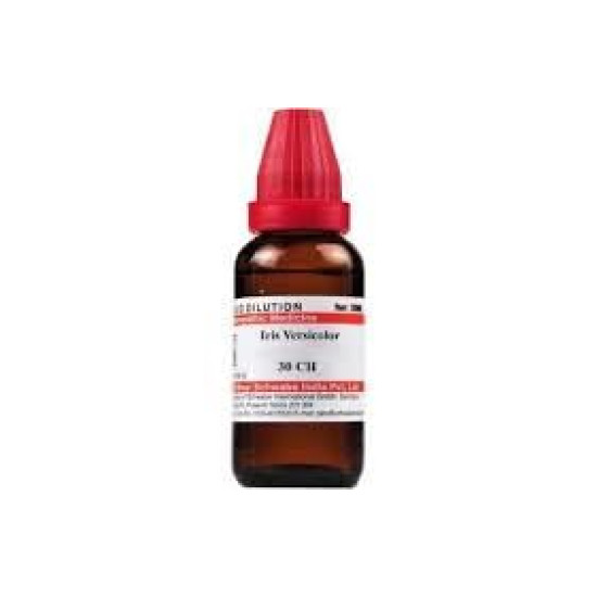Dr. Willmar Schwabe India Iris Versicolor 30 CH 30ML (Pack of 2) - Homeopathic Remedy for Headache Relief