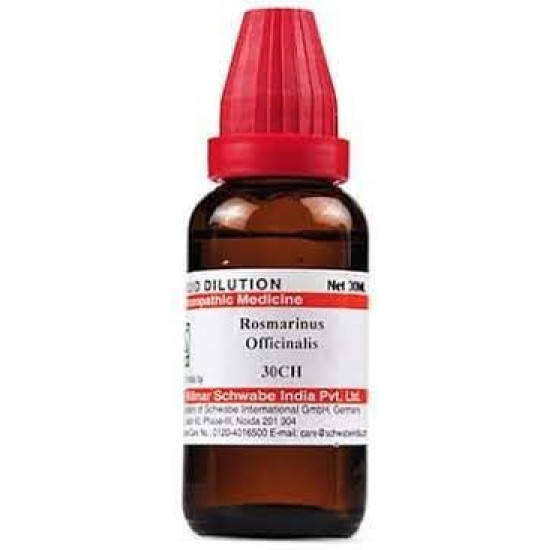 Dr. Willmar Schwabe India Rosmarinus Officinalis 30 CH - Natural Homeopathic Remedy