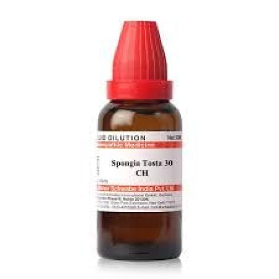 Dr. Willmar Schwabe India Spongia Tosta -30 CH, 30ML (Pack of 2) - Homeopathic Relief