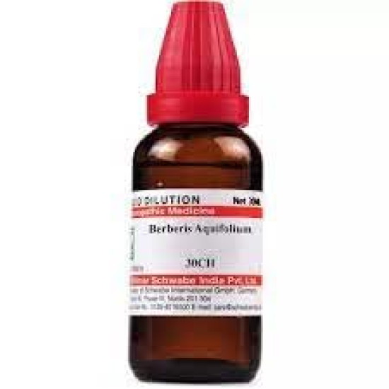 Dr. Willmar Schwabe India Berberis Aquifolium 30 CH, 30ML (Pack of 2) - Homeopathic Remedy