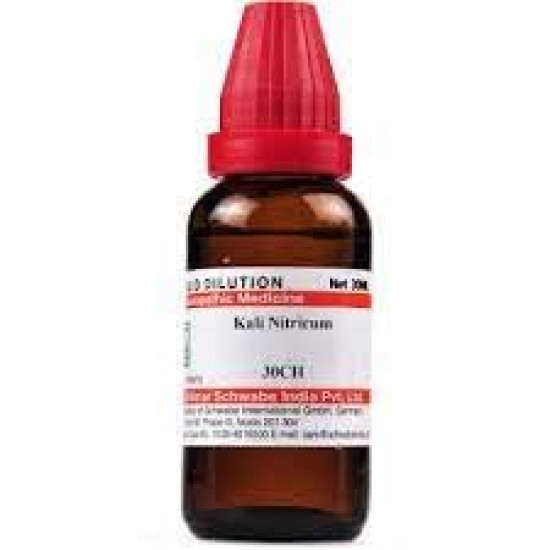 Dr. Willmar Schwabe India Kali Nitricum 30CH, 30 ML (Pack of 2) - Homeopathic Remedy for Eye and Headache Relief