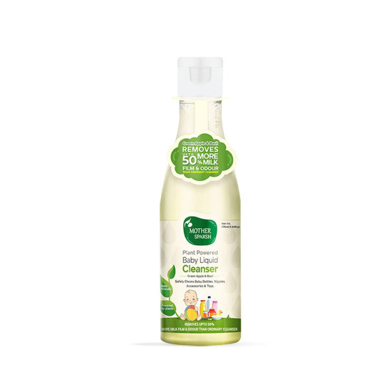 Mother Sparsh Plant Powered Baby Liquid Detergent Refill Pack with Natural Baby Liquid Bottle Cleanser - Safe & Gentle