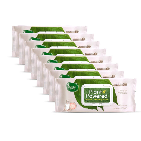 Mother Sparsh Natural Care Baby Wipes - 100% Plant-Based Fabric
