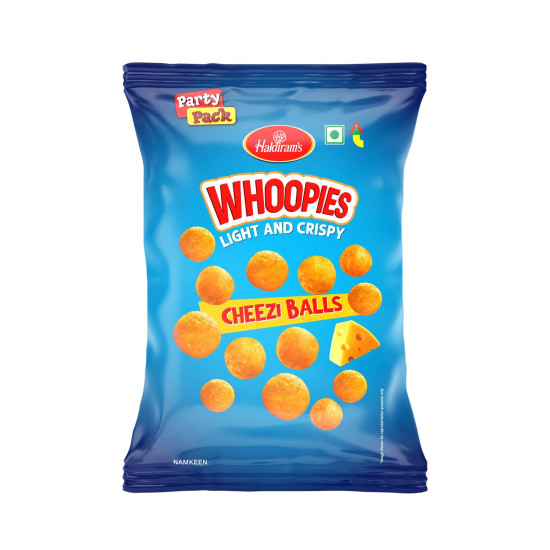 Haldiram's Whoopies Cheezi Balls 45 g - Delicious Cheesy Snack