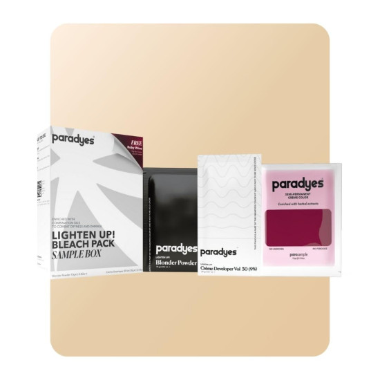 Paradyes Lighten Up! Bleach Pack Sample Box - Free Ruby Wine Color Sample