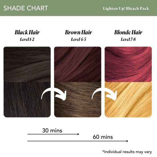 Paradyes Lighten Up! Bleach Pack Sample Box - Free Ruby Wine Color Sample