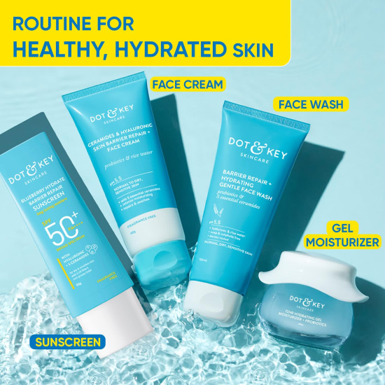Dot & Key Blueberry Hydrate Barrier Repair Sunscreen SPF 50+ - UV & Blue Light Protection