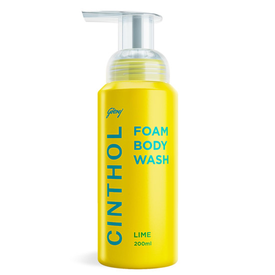 Cinthol Lime Foam Body Wash - Unique Foam Formula for Moisturized Skin