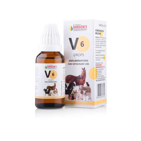 Bakson Veterinary V6 Inflammation Drops - Effective Relief for Inflammation