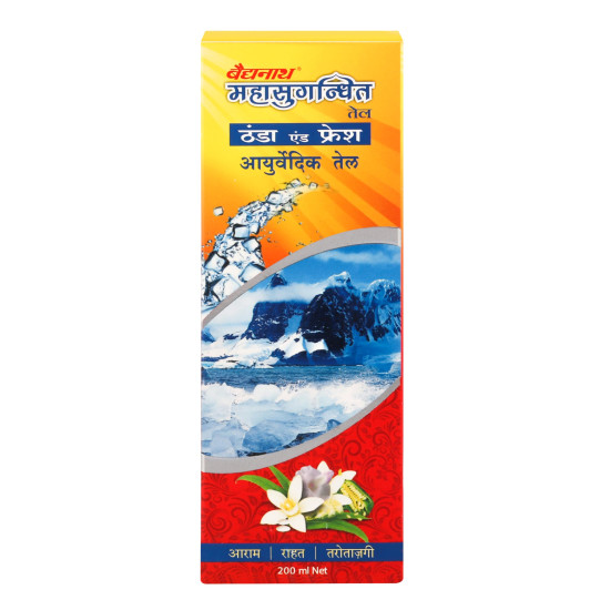 Baidyanath Mahasugandhit Tail (500 ml) – Ayurvedic Oil | Helps To Calms The Mind, Induces Deep Relaxation | For Natural Sleep, Relieves Stress, Anxiety, Tension And Headache