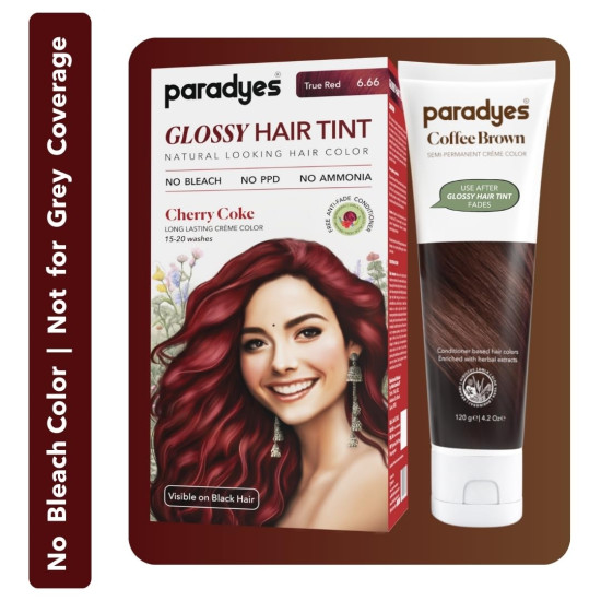 Paradyes No Bleach Cherry Coffee Combo - Ammonia-Free Hair Color