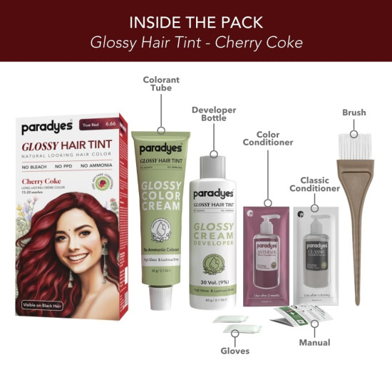 Paradyes No Bleach Cherry Coffee Combo - Ammonia-Free Hair Color
