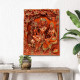 Radha rani Radha krishna Wall Hanging Brown Frame Krishna Radha 3d Photo Frame For Wall Decoration Home Decor 3d Photo Frame