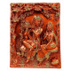 Radha rani Radha krishna Wall Hanging Brown Frame Krishna Radha 3d Photo Frame For Wall Decoration Home Decor 3d Photo Frame