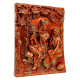 Radha rani Radha krishna Wall Hanging Brown Frame Krishna Radha 3d Photo Frame For Wall Decoration Home Decor 3d Photo Frame
