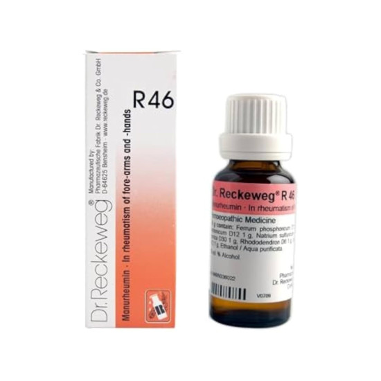 DR RECKEWEG R 46 - Homeopathic Remedy for Rheumatism 22ml