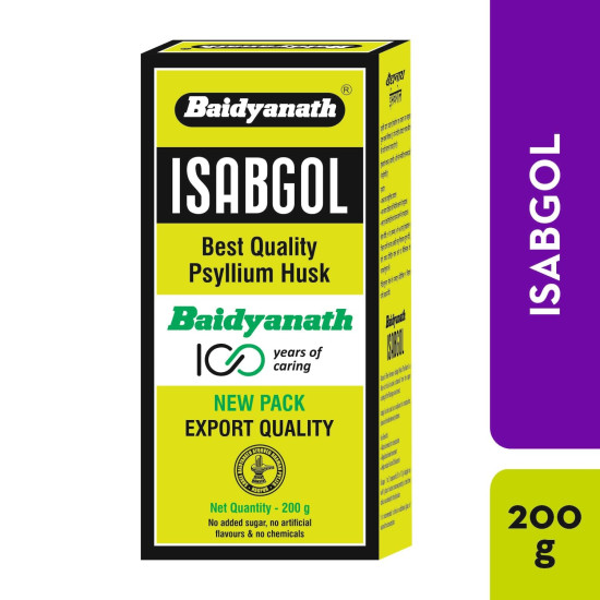 Baidyanath Asli Ayurved Isabgol - Psyllium Husk Powder 200 gm | Boosts Digestion | Constipation Relief Naturally | Rich Source Of Dietary Fiber Supplement (200gm (Pack of 2))