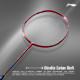 Li-Ning Li-Ning G-Force 3800 II Superlite Unstrung Badminton Racket with Full Cover | 5U | Maximum Tension ≤ 30 Lbs (DarK Red/Navy)