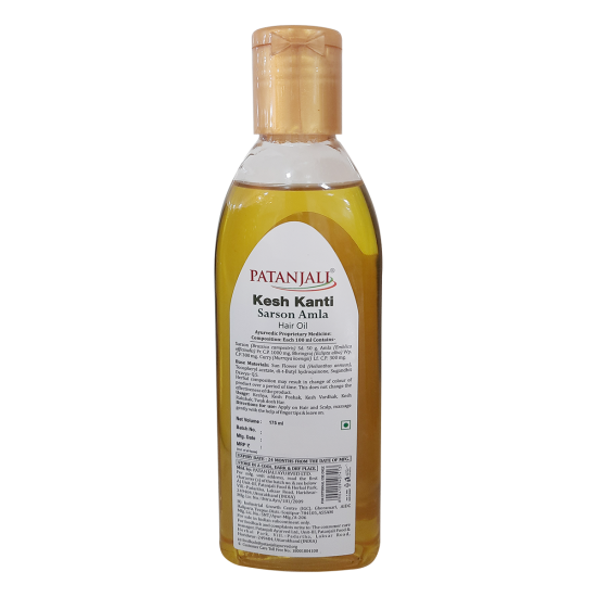 Patanjali Kesh Kanti Sarson Amla Hair Oil 175 ml - Nourishing Hair Care
