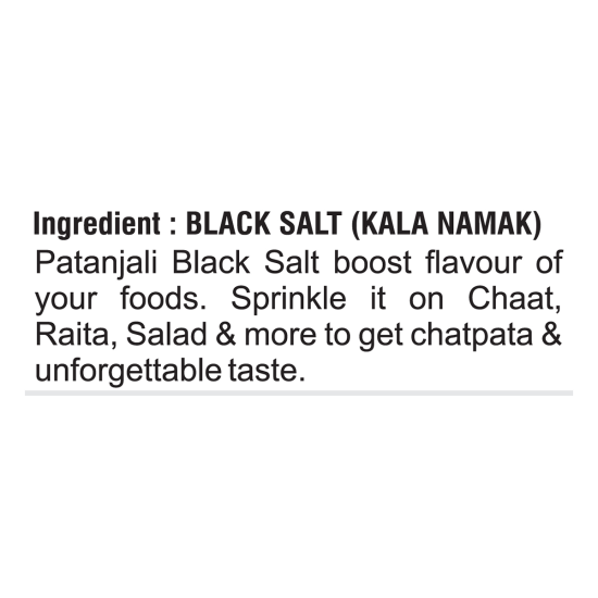 Patanjali Kala Namak 100 g - Premium Black Salt