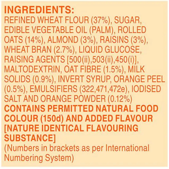 Britannia NutriChoice Oats Cookies - Orange With Almonds, Healthy Snack Britannia NutriChoice Oats Cookies - Orange With Almonds, Healthy Snack