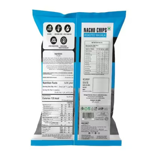 Makino Nacho Chips - Roasted Masala, Lesser Fat