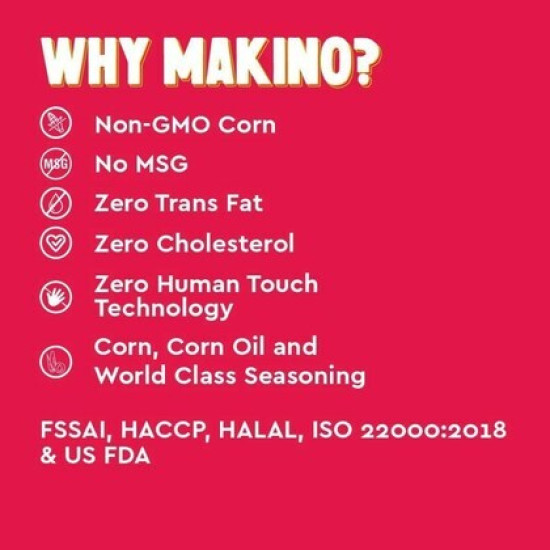Makino Nacho Chips - Roasted Masala, Lesser Fat