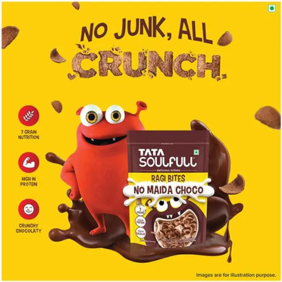 Tata Soulfull Ragi Bites - No Maida Choco, Healthy Breakfast Cereal Tata Soulfull Ragi Bites - No Maida Choco, Healthy Breakfast Cereal