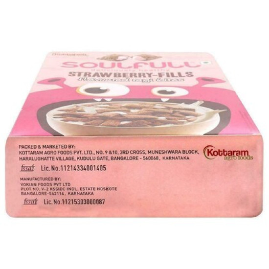 Soulfull Strawberry-Fills Ragi Bites 250 g - Nutrient-Rich Snack