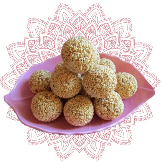 Navaratri Fasting Special Chawalai Laddu - Light, Sweet & Crunchy