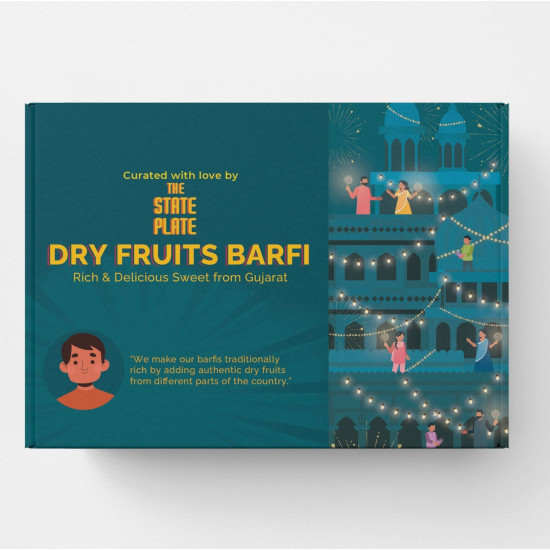 Gujarat's Famous Dry Fruits Barfi - Nutritious Sweet Treat Gujarat's Famous Dry Fruits Barfi - Nutritious Sweet Treat