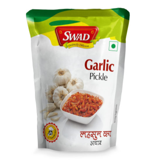 Swad Garlic Pickle 200gm - Authentic Indian Flavor