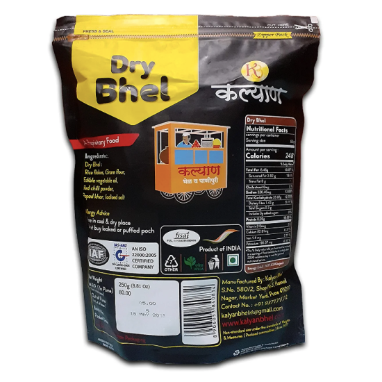 Maharashtra-Kalyan Dry (Sukhi) Bhel-250gm - Authentic Indian Snack