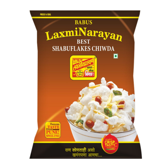 Laxmi Narayan Shabuflakes Chivda - Authentic Maharashtra Snack
