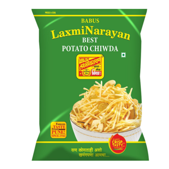 Laxmi Narayan Best Potato Chiwda - Authentic Indian Savoury Snack
