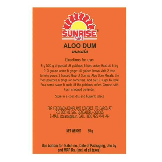 Sunrise West Bengal Aloo Dum Masala - Authentic Indian Spice