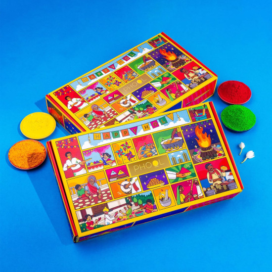 Phool Holi Colour Rangeela Collection - Natural & Skin Friendly Gulal