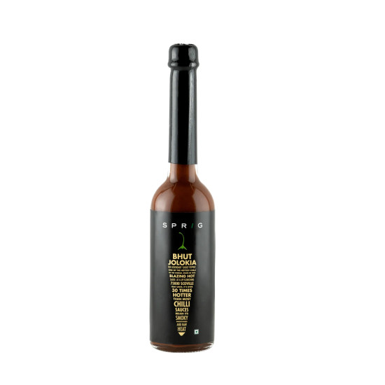 Sprig Bhut Jolokia Extra Hot Chilli Sauce - Intense Heat Sprig Bhut Jolokia Extra Hot Chilli Sauce - Intense Heat
