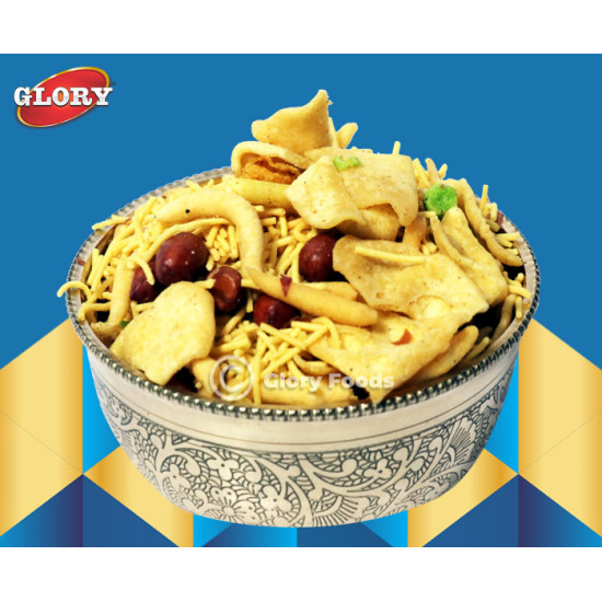 Glory Foods Papadi Mix - Authentic Punjabi Namkeen, 400gm
