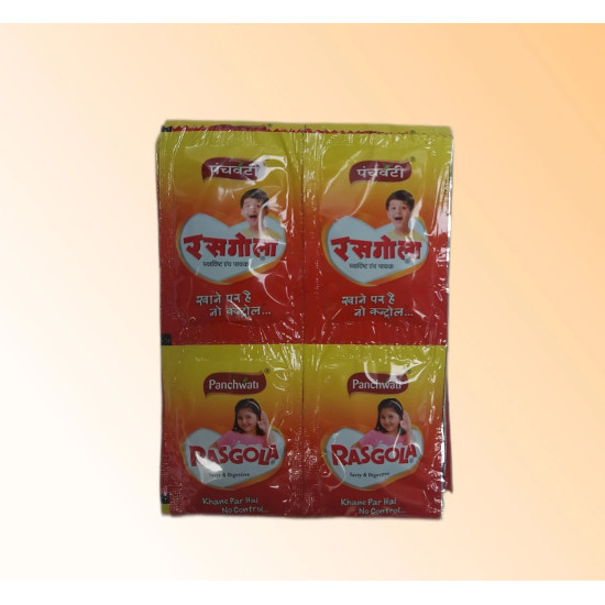 Rasgola Full Packet - Pack of 20 - Authentic Indian Sweet