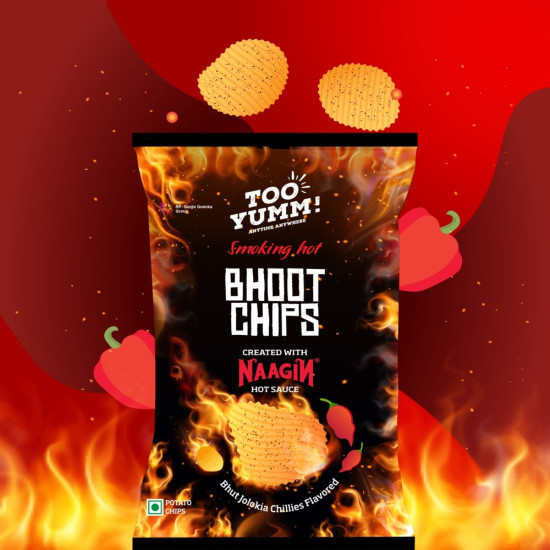 Naagin Sauce Hot Bhoot Chips - Fiery Snack Experience