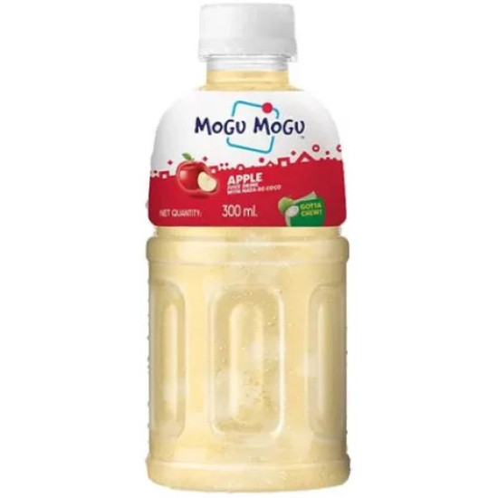 Mogu Mogu Apple Drink - Refreshing Fruit Juice with Nata de Coco