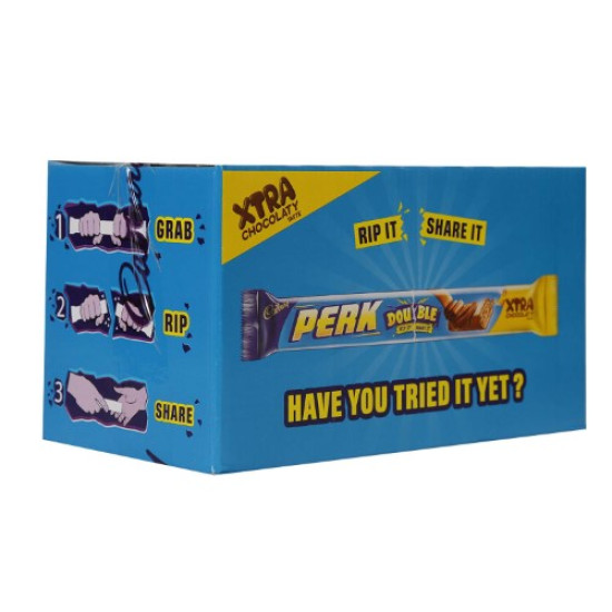 Cadbury Perk Double Wafer Chocolate Bar 26 G Pack Of 30 Pcs - Delightful Chocolate Crunch
