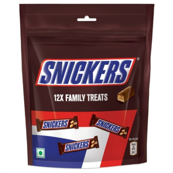 Snickers Peanut Filled Chocolate Multipack - Family Treat 168 G
