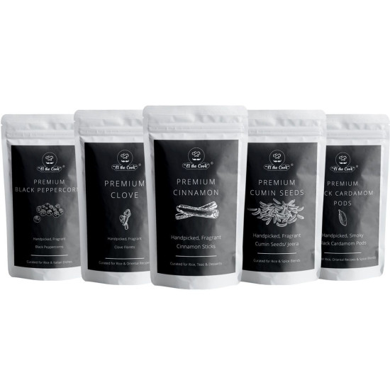 El The Cook 5 Basic Spices Box - Authentic Flavors for French Cuisine